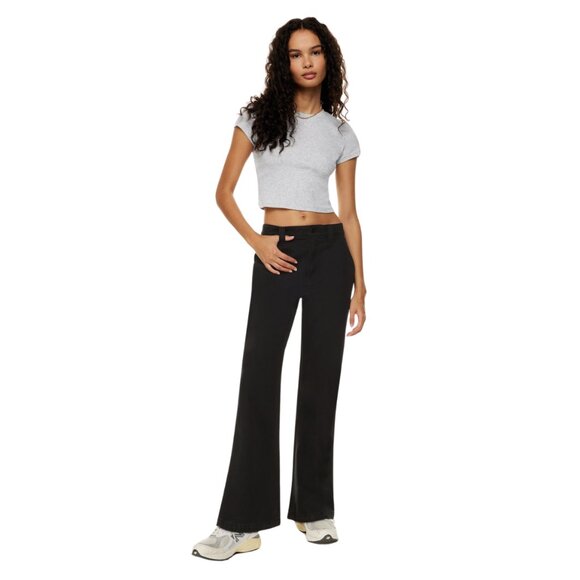 BNWT ARITZIA TNA Campbell Pant - High-Waisted Twill Pants, Size 10 - Picture 6 of 8